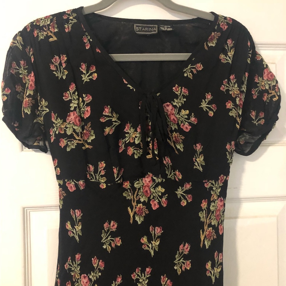 Floral midi dress- vintage